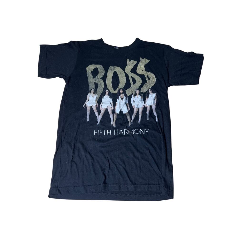 Fifth Harmony Summer Tour 2014 Boss Black Shirt Size S